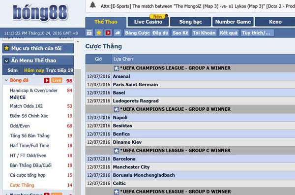 Đánh giá nhà cái cá cược bong88 và những điều lưu ý khi chơi