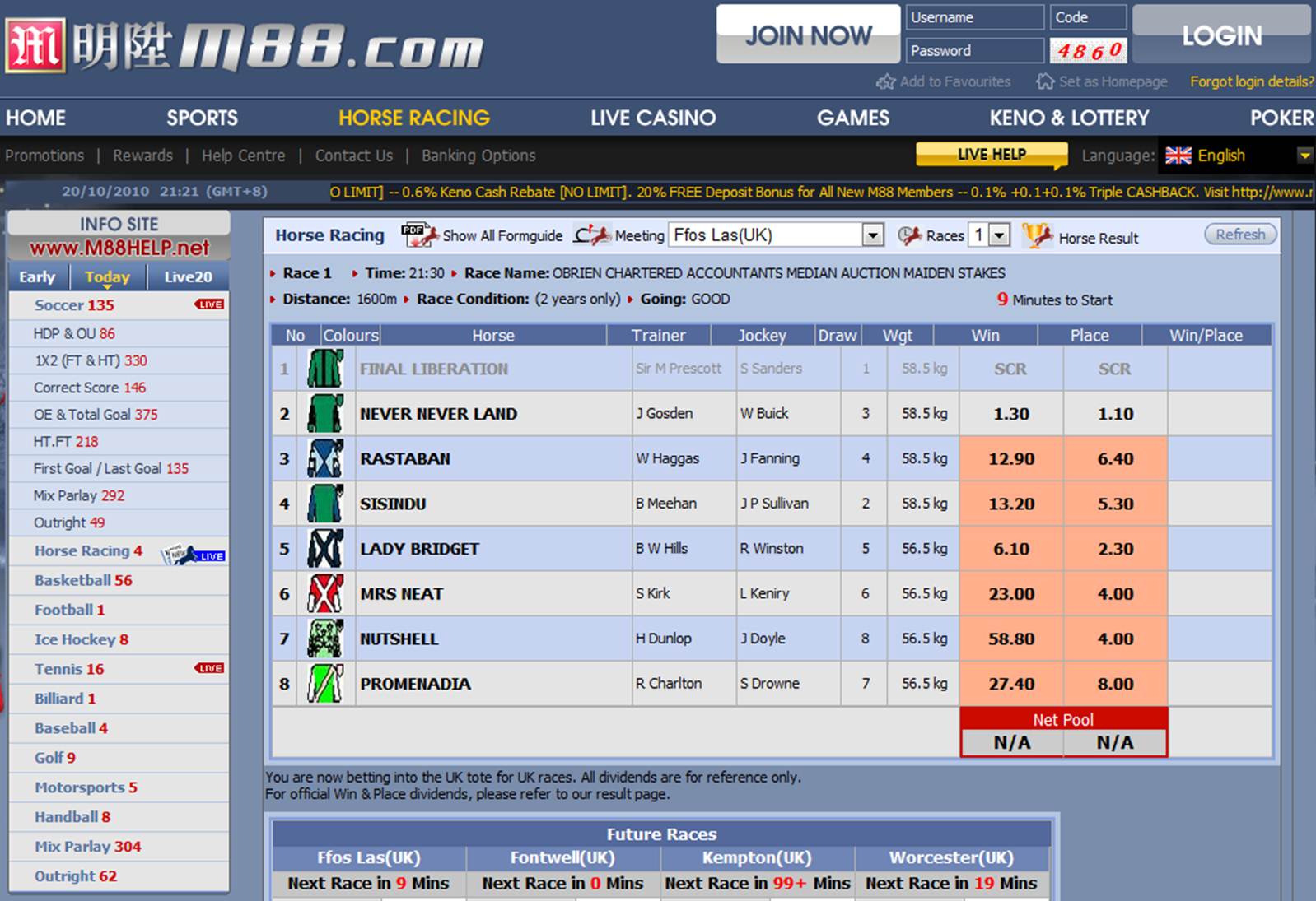 Nhà cái cá cược m88.com